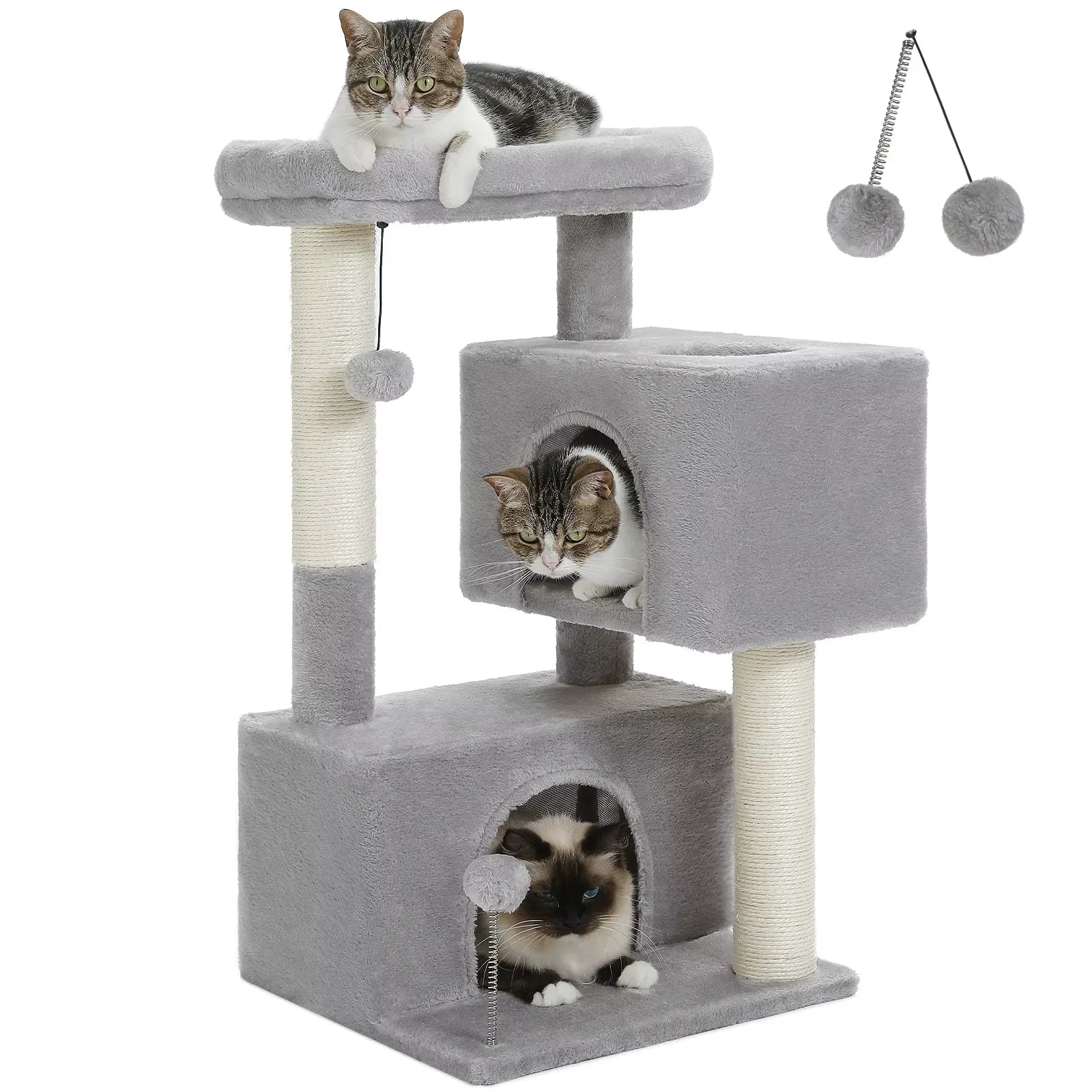 Cat Tree for Large Cats Cat Tower for Indoor - AuraPetsCat Tree for Large Cats Cat Tower for IndoorAuraPets